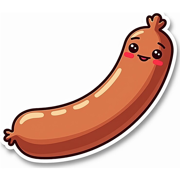 PSD um personagem de desenho animado com um rosto de desenho desenhado e uma foto de um cachorro-quente