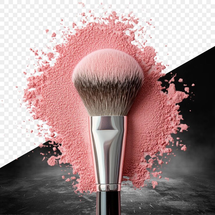 PSD um pincel com um fundo rosa e preto e uma foto em preto e branco