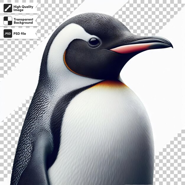 PSD um pinguim que está num cartaz que diz pinguim