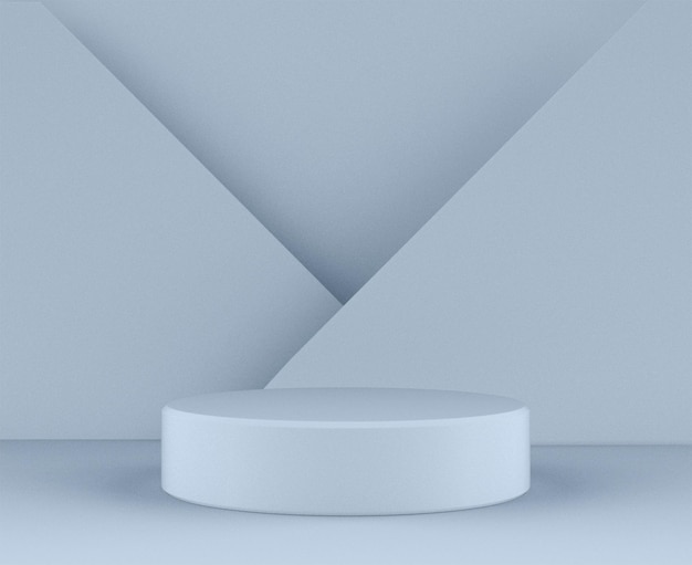 um pódio branco com um pedestal branco sobre ele que diz x