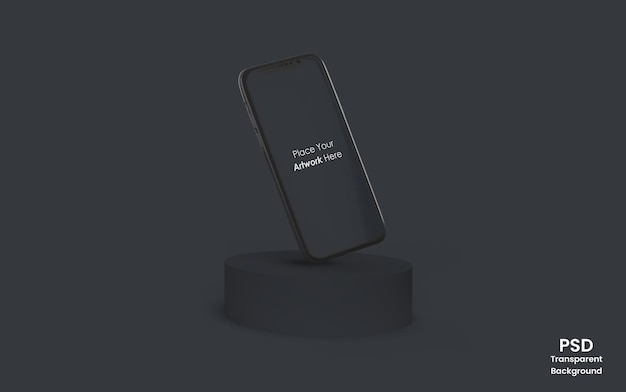 um projeto de maquete de telefone móvel