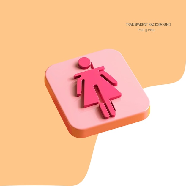 um quadrado rosa com um homem e uma mulher nele