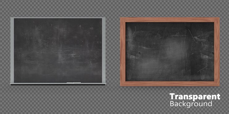 PSD um quadro-negro com uma moldura de madeira que diz "a palavra negócios".