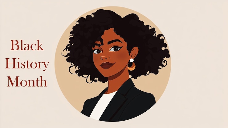 PSD um retrato de uma mulher com cabelo encaracolado