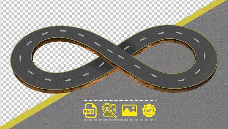 PSD um sinal de estrada que diz faixa dupla é mostrado na parte inferior