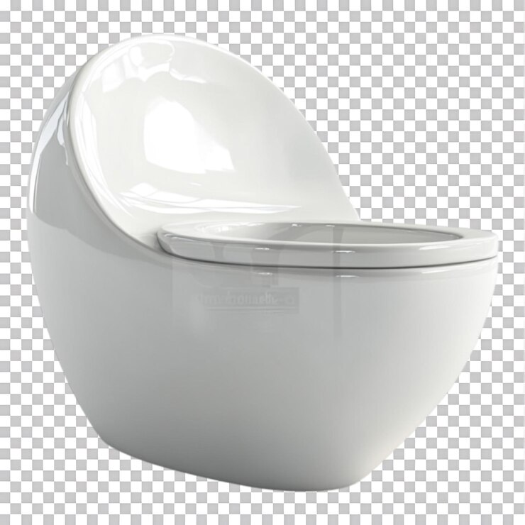 PSD um sofá de banheiro contra fundo transparente para acessórios de banheiro design de interiores ou apresentações de produtos sanitários