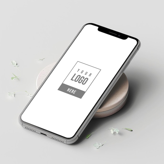 um telefone branco com a palavra LG na tela