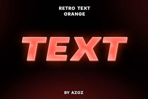 Um texto neon vermelho com a palavra texto em vermelho