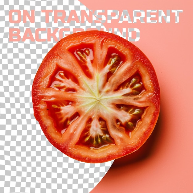 Um tomate com as palavras nele.