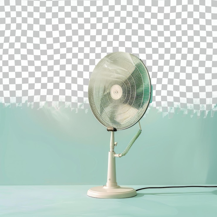 PSD um ventilador com a palavra a palavra nele