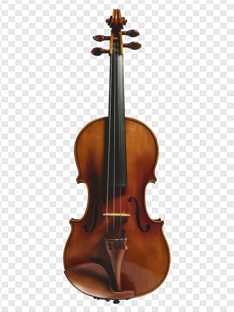 PSD um violino é mostrado com um arco marrom