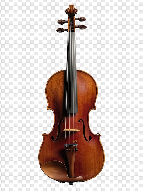 Um violino está em um fundo branco com um padrão no meio