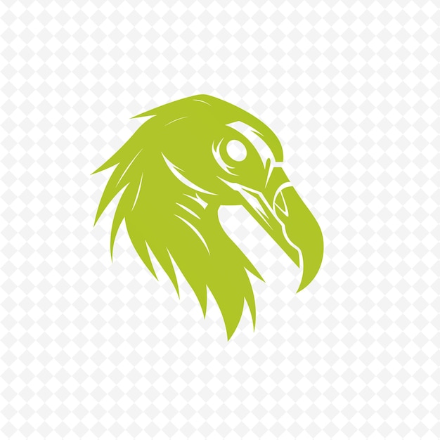 PSD uma águia verde com um fundo verde