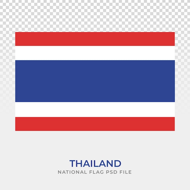 Uma bandeira do design de ilustração da tailândia