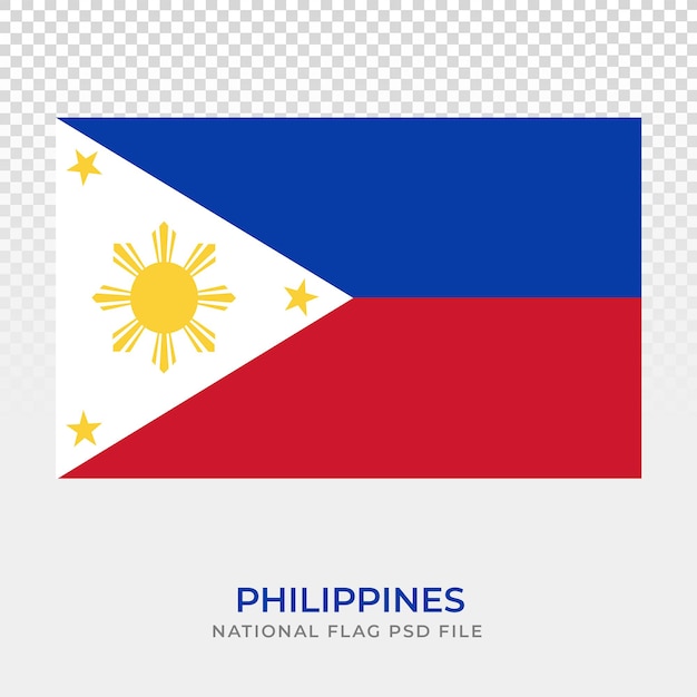 Uma bandeira nacional das Filipinas