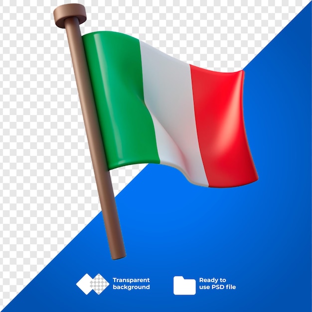 uma bandeira que está em um poste