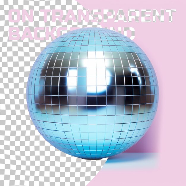 PSD uma bola de discoteca com uma bola de diskoteca azul