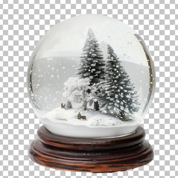 PSD uma bola de neve com uma árvore de natal dentro