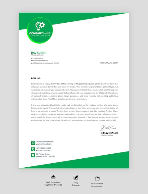 uma cabeça de letra verde e branca PSD