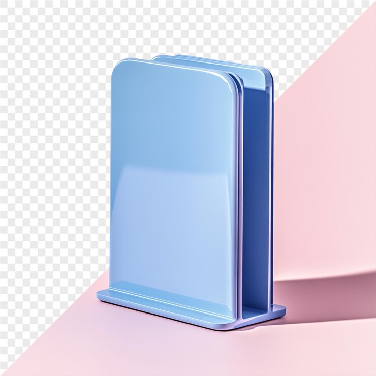 PSD uma caixa azul e rosa com uma tampa que diz "quot the top quot"