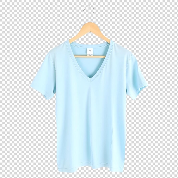 PSD uma camisa azul com um colarinho branco e uma etiqueta que diz quot t camisa quot