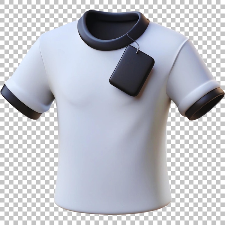 PSD uma camisa branca com uma faixa preta