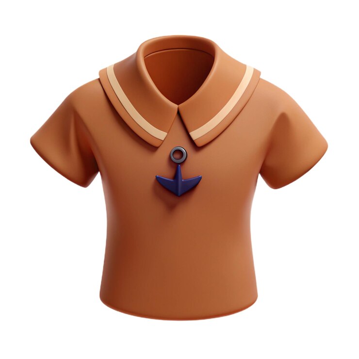 PSD uma camisa com uma vela azul que diz "mar"