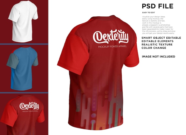 PSD uma camisa vermelha para um jogo psd