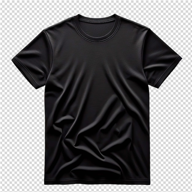 PSD uma camiseta preta com um desenho preto