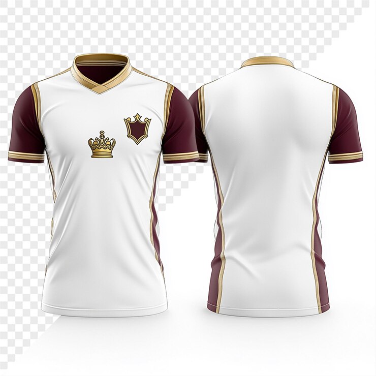 PSD uma camisola branca e castanha com uma coroa de ouro