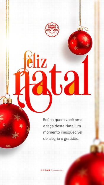 uma capa de livro com uma bola de Natal vermelha e uma bola vermelha