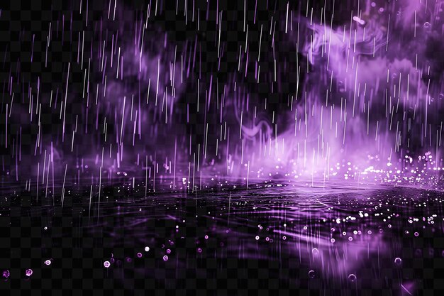 Uma cena de chuva roxa com um fundo roxo e a palavra chuva