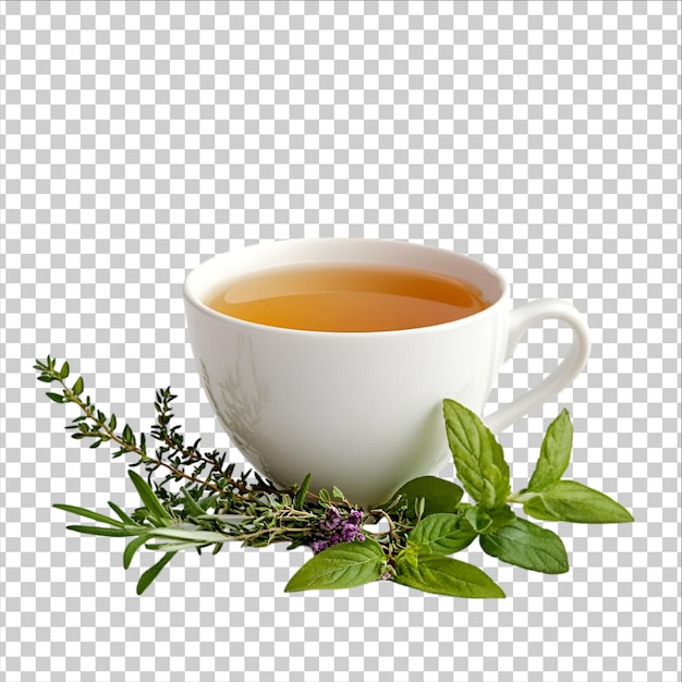 uma chávena de café com um desenho dourado em um fundo transparente