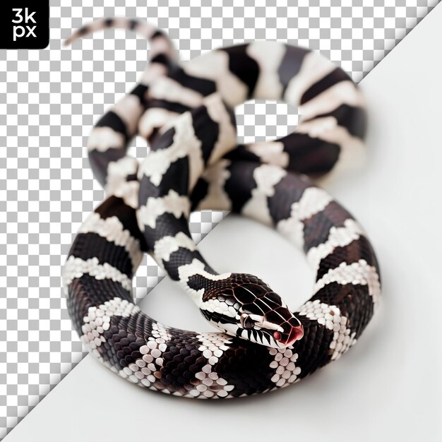 PSD uma cobra com um fundo preto e branco com uma cobra preta ao redor dela