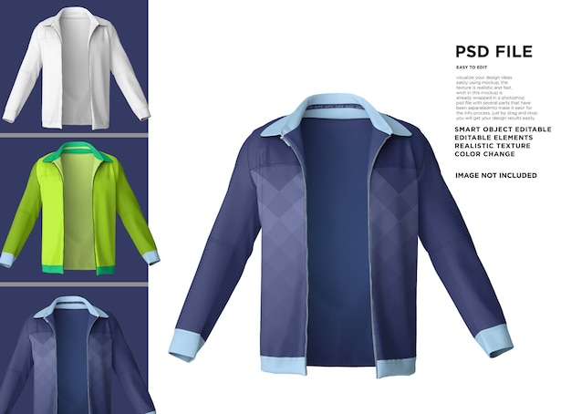 PSD uma colagem de camisas diferentes com o texto psdd à esquerda.