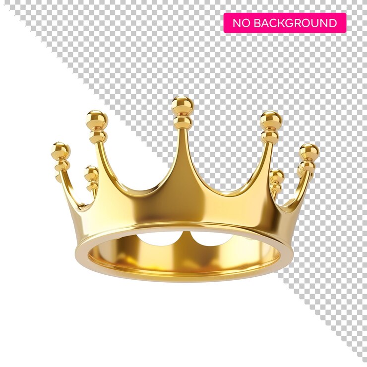 PSD uma coroa de ouro sem fundo