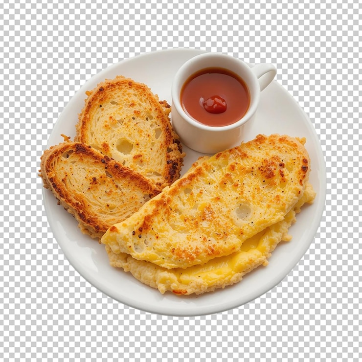 PSD uma deliciosa omelete com tomates e ervas