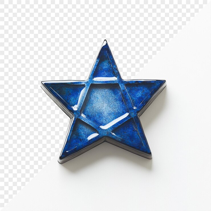 PSD uma estrela azul com uma estrela azul nela