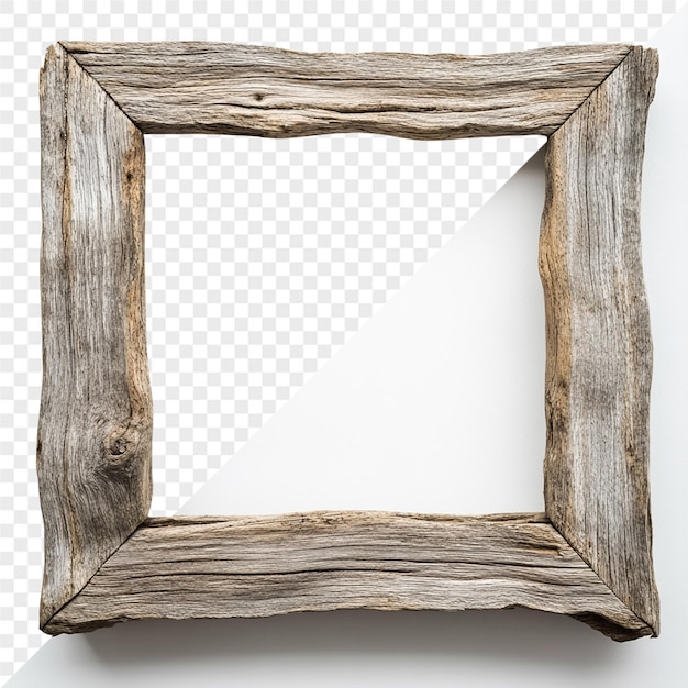 uma estrutura de madeira com uma forma quadrada e um quadrado de fundo branco