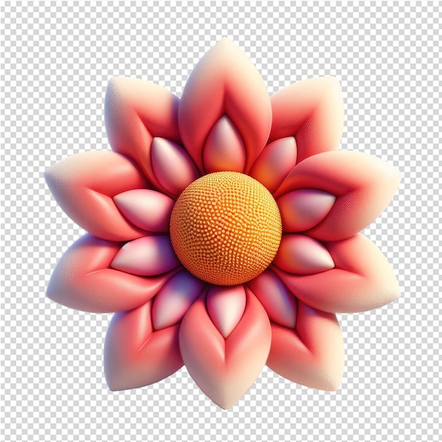 PSD uma flor com uma forma redonda