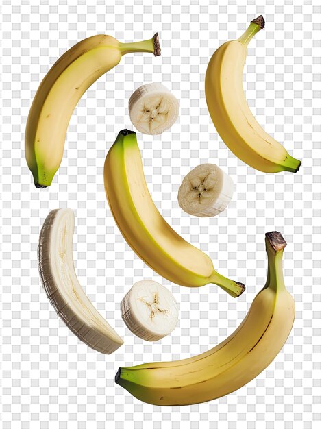 PSD uma foto de bananas com a palavra banana