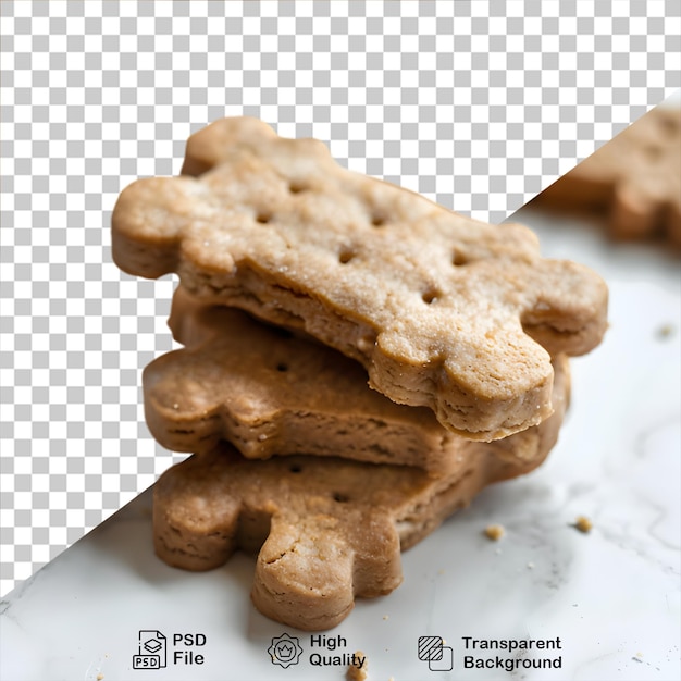 PSD uma foto de biscoito de cachorro com biscoito para cachorro sem fundo