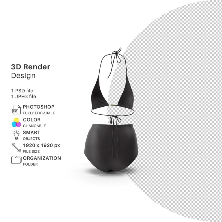 PSD uma foto de um design de renderização 3d com um fundo preto e branco.