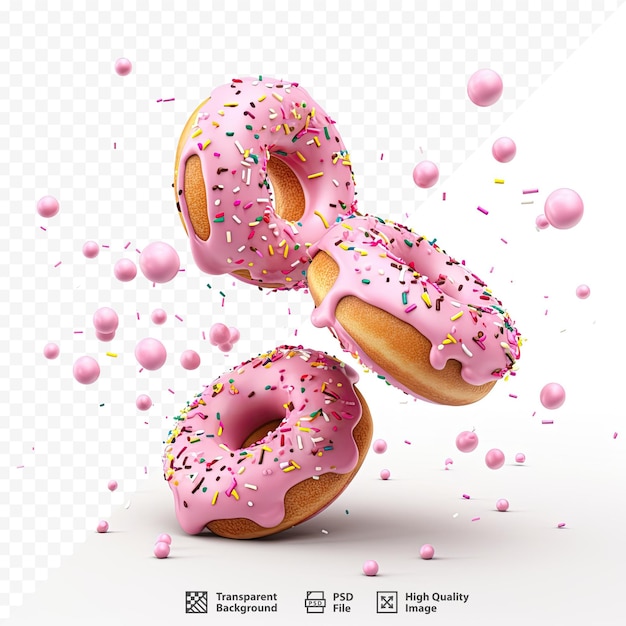 PSD uma foto de um donut com a letra w nele