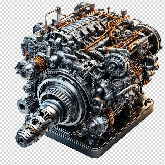 PSD uma foto de um motor da empresa da empresa
