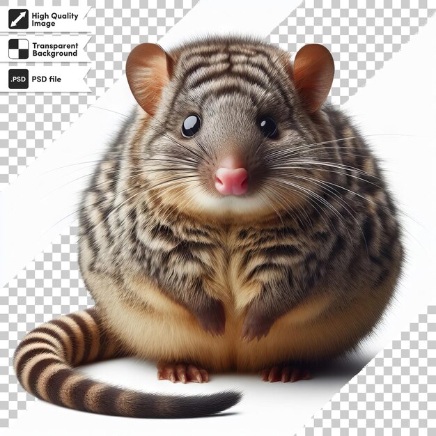 PSD uma foto de um rato com uma foto de um ratinho nele