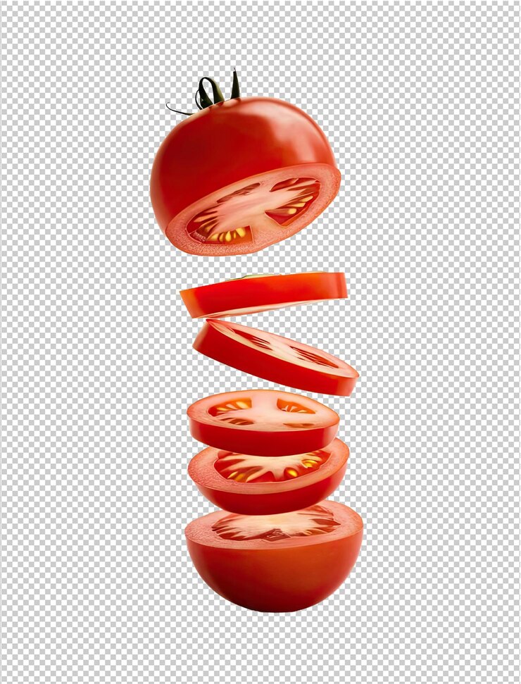 PSD uma foto de um tomate com tomates nele