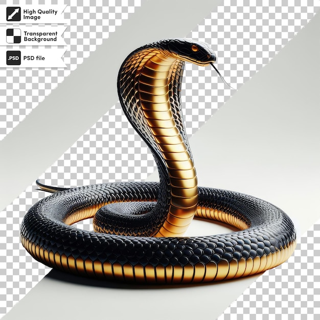 PSD uma foto de uma cobra com uma foto de uma serpente