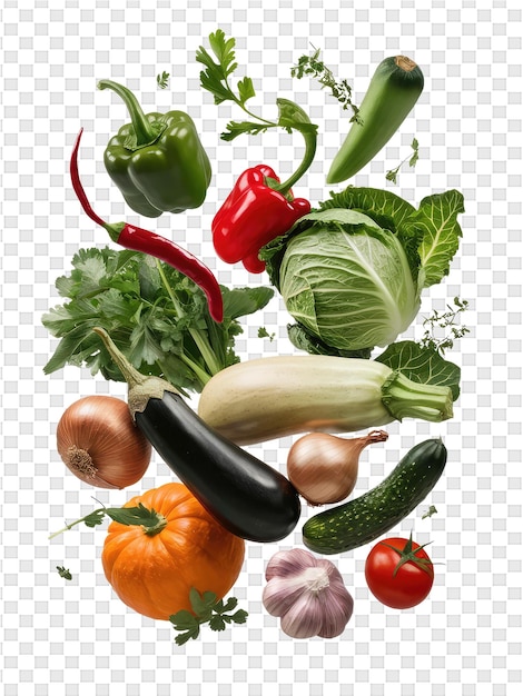 Uma foto de vegetais e uma foto de um vegetal