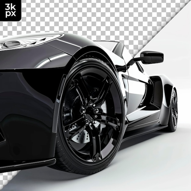 Uma foto em preto e branco de um carro esportivo com um logotipo x - x na parte de trás